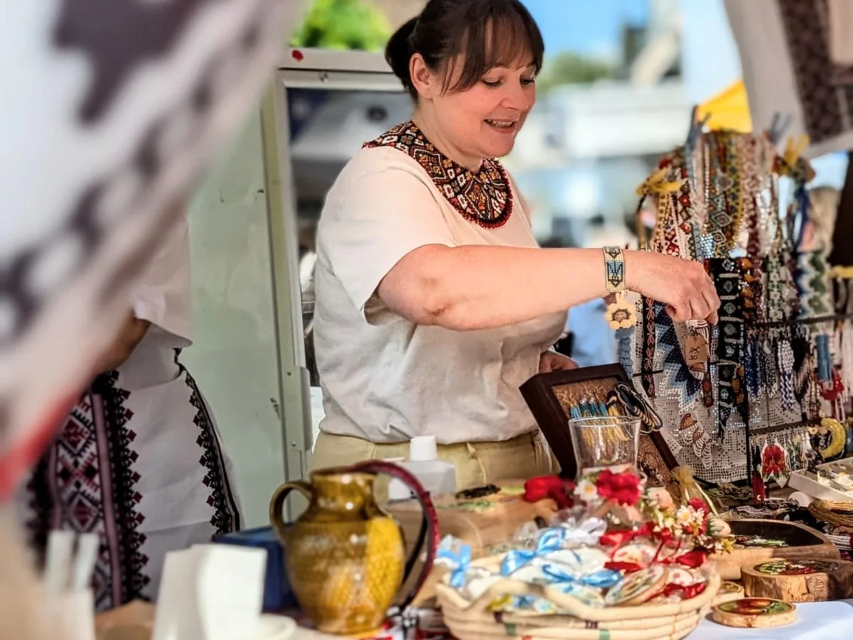 Stand beim Europamarkt in Nagold